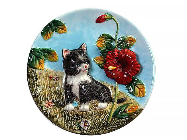 Декоративная тарелка Lefard Котик, 20 см (59-337) - фото 1