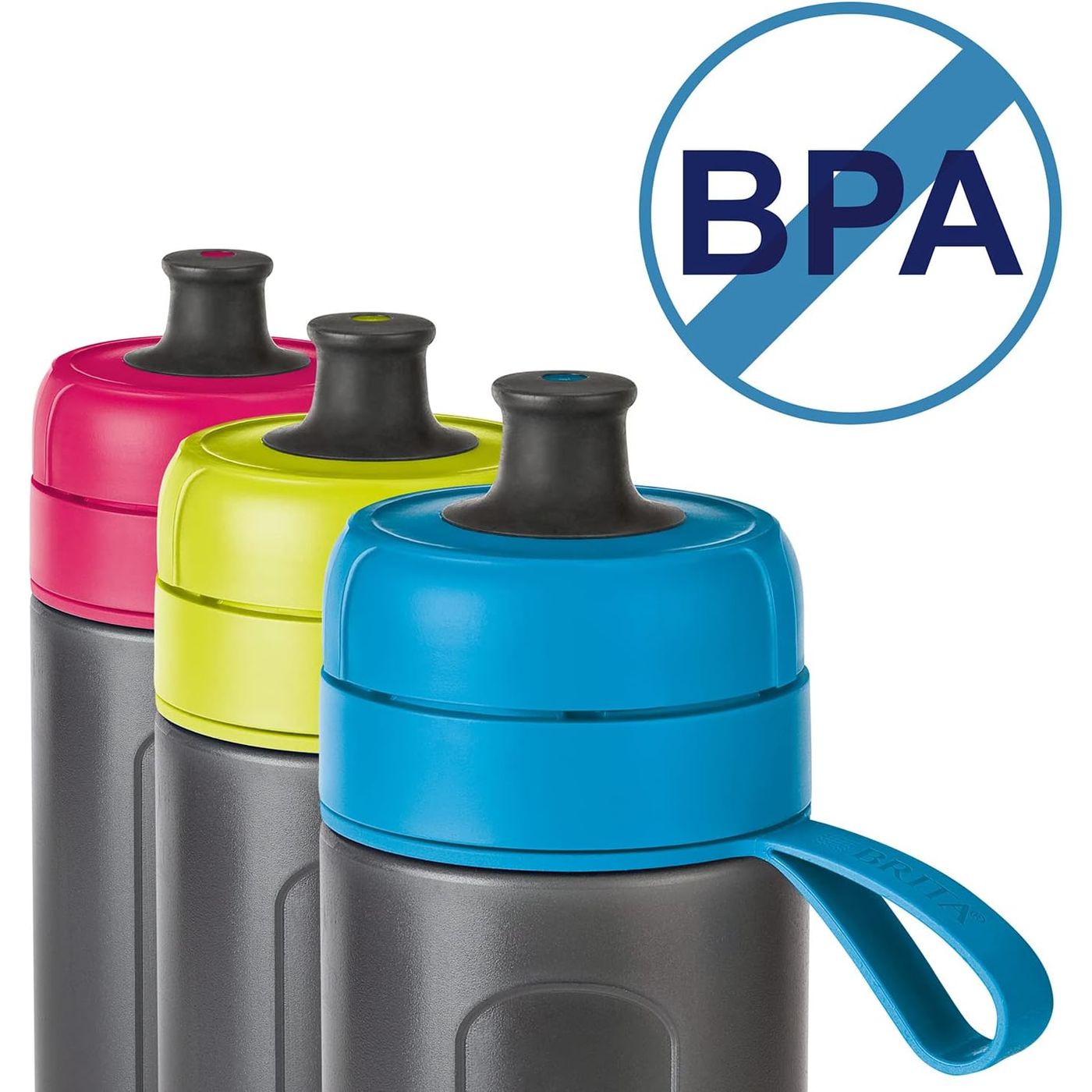 Бутылка для воды с фильтром Brita Active голубая 600 мл (1020336) - фото 6