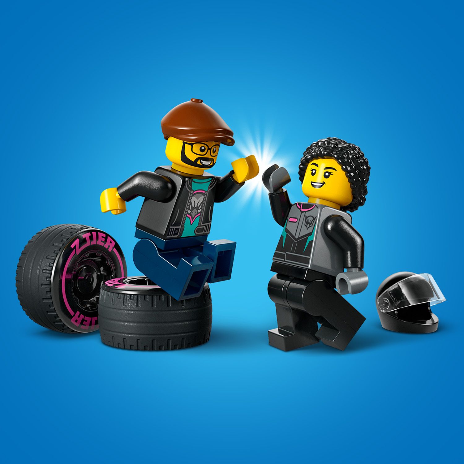 Конструктор LEGO City Автомобиль для гонок и автовоз 328 деталей (60406) - фото 7