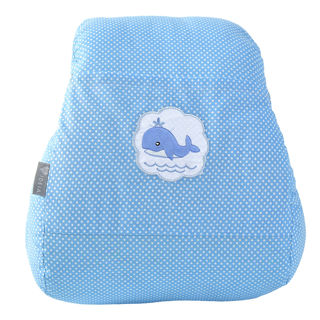 Подушка для годування Papaella Mini Горошок, 28х30 см, блакитний (8-31999) - фото 8