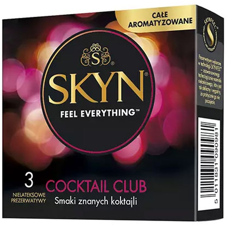 Презервативы Skyn ​​Cocktail Club безлатексные с ароматом коктейлей 3 шт. (5011831090981) - фото 1