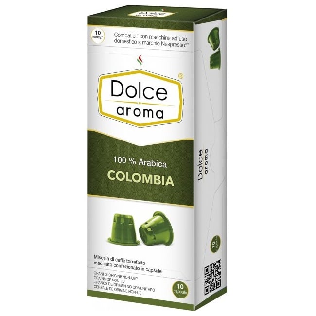 Кава мелена Dolce Aroma Colombia Nespresso, капсули, 50 г (881657) - фото 1