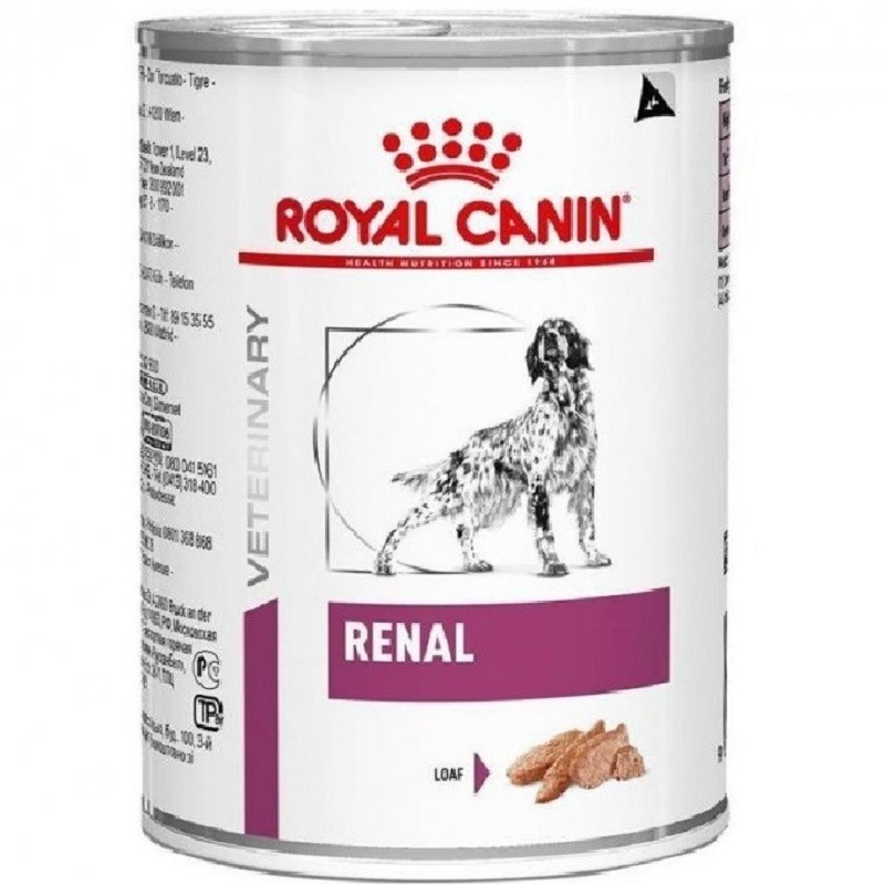 Вологий корм для дорослих собак Royal Canin Renal при хронічній нирковій недостатності 410 г - фото 1