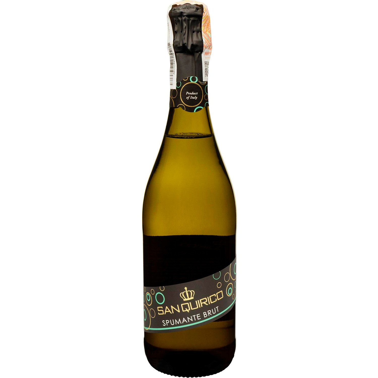 Вино игристое San Quirico Vino Spumante Brut, белое, брют, 0,75 л - фото 1