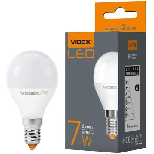 Светодиодная лампа LED Videx G45e 7W E14 4100K (VL-G45e-07144) - фото 1
