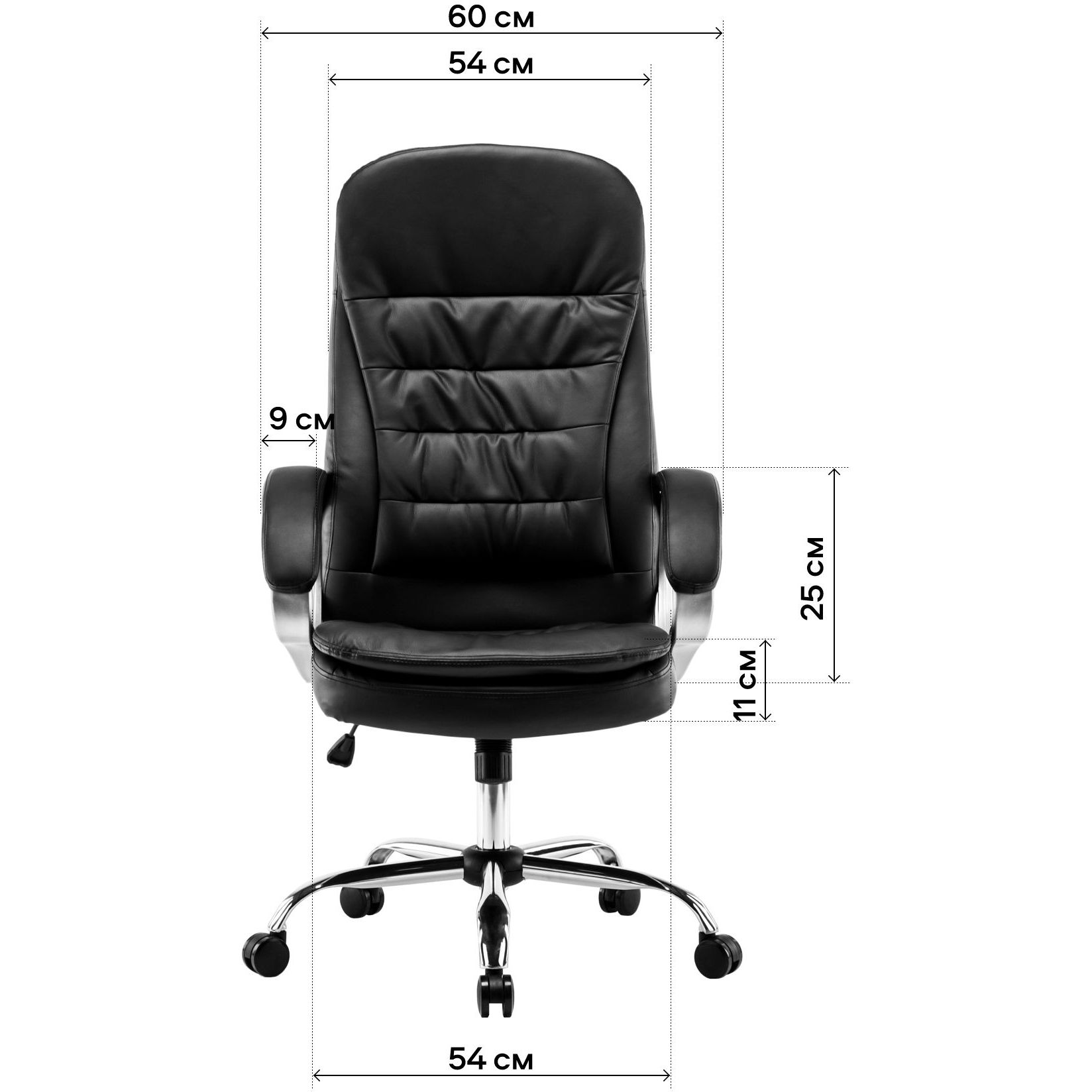 Офисное кресло GT Racer X-2873-1 Business, черное (X-2873-1 Business Black) - фото 13