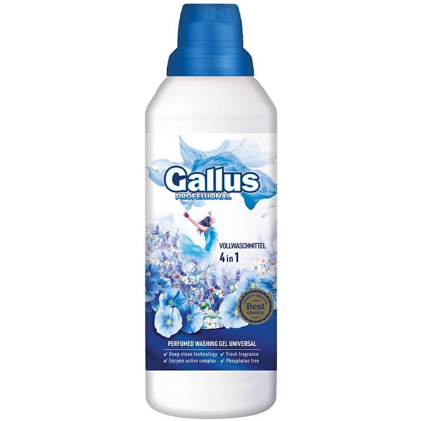 Гель для стирки Gallus Professional Concentrated 4в1 Univesal 1 л 28 стирок - фото 1