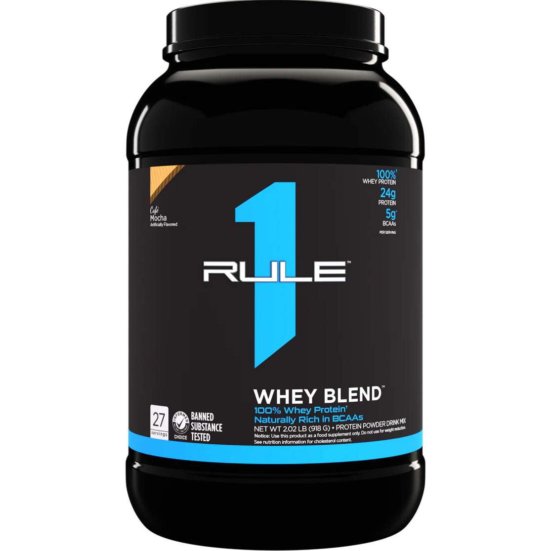 Протеїн Rule 1 R1 Whey Blend Кава мокко 918 г - фото 1