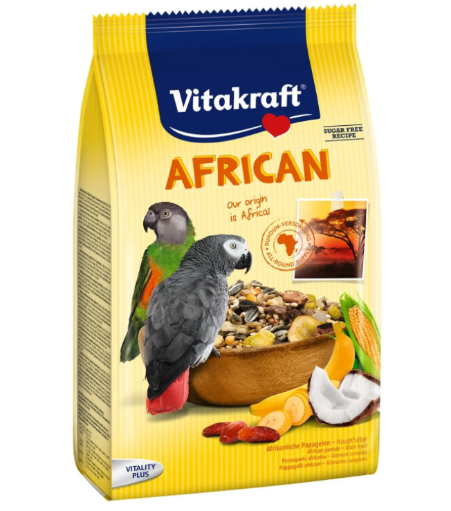 Корм для крупных африканских попугаев Vitakraft African, 750 г (21640) - фото 1
