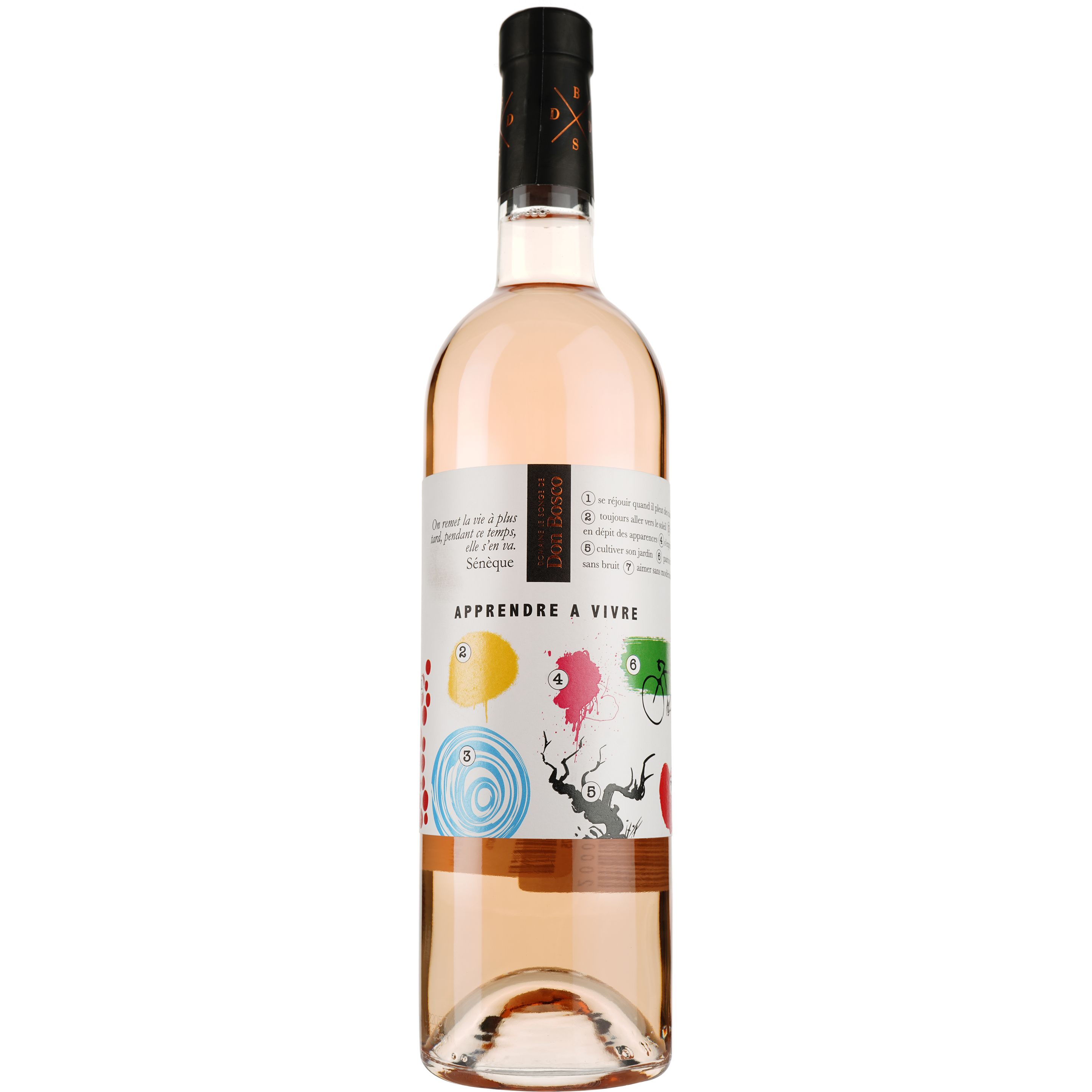 Вино Domaine le Songe de Don Bosco Apprendre a Vivre Var IGP, рожеве, сухе 0,75 л - фото 1