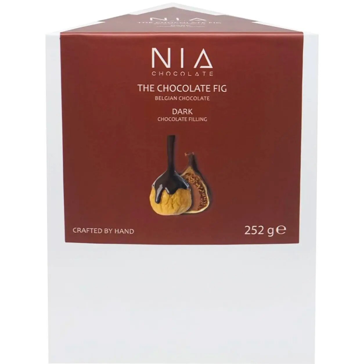 Цукерки Nia Chocolate Інжир сушений у чорному шоколаді з ароматом бренді 252 г - фото 1