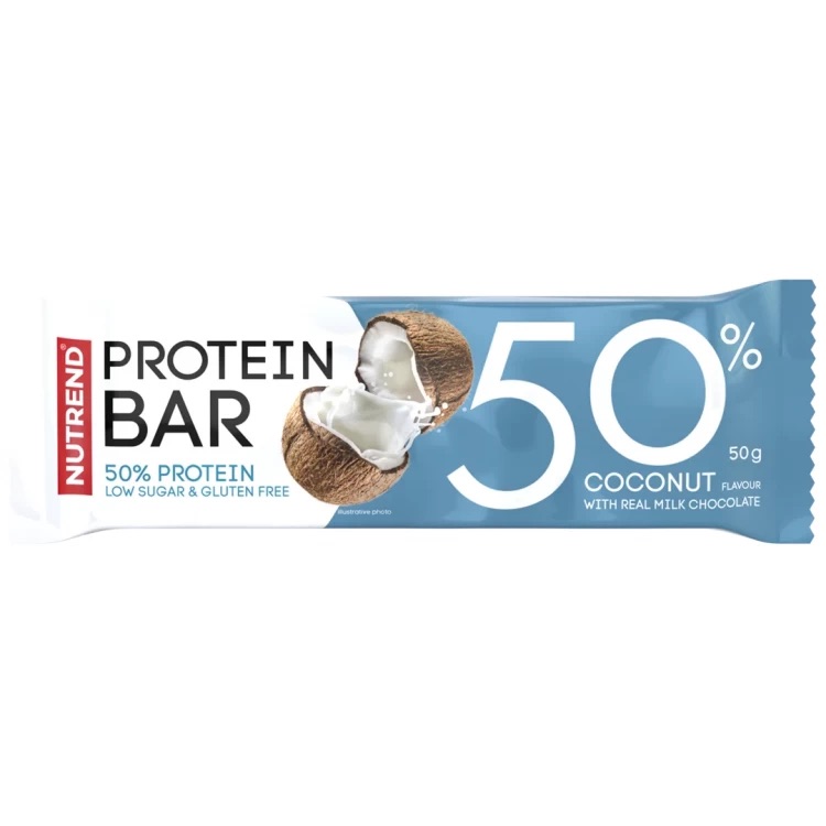 Батончик протеїновий Nutrend Protein Bar кокос 50 г - фото 1