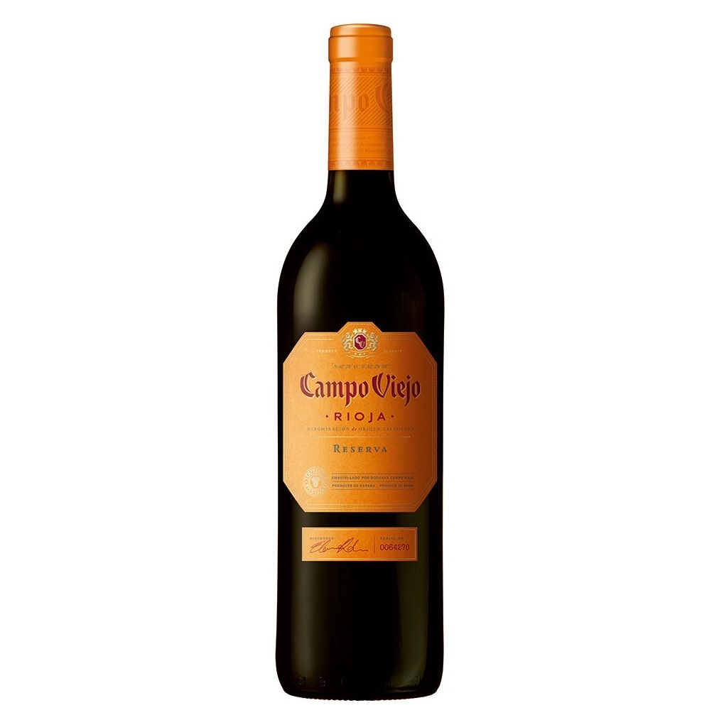 Вино Campo Viejo Rioja Reserva, красное, сухое, 13,5%, 0,75 л (2118) - фото 1