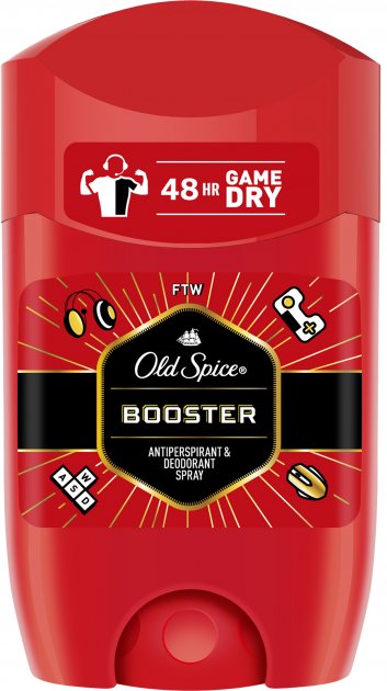 Твердий дезодорант-антиперспірант Old Spice Booster, 50 мл - фото 1