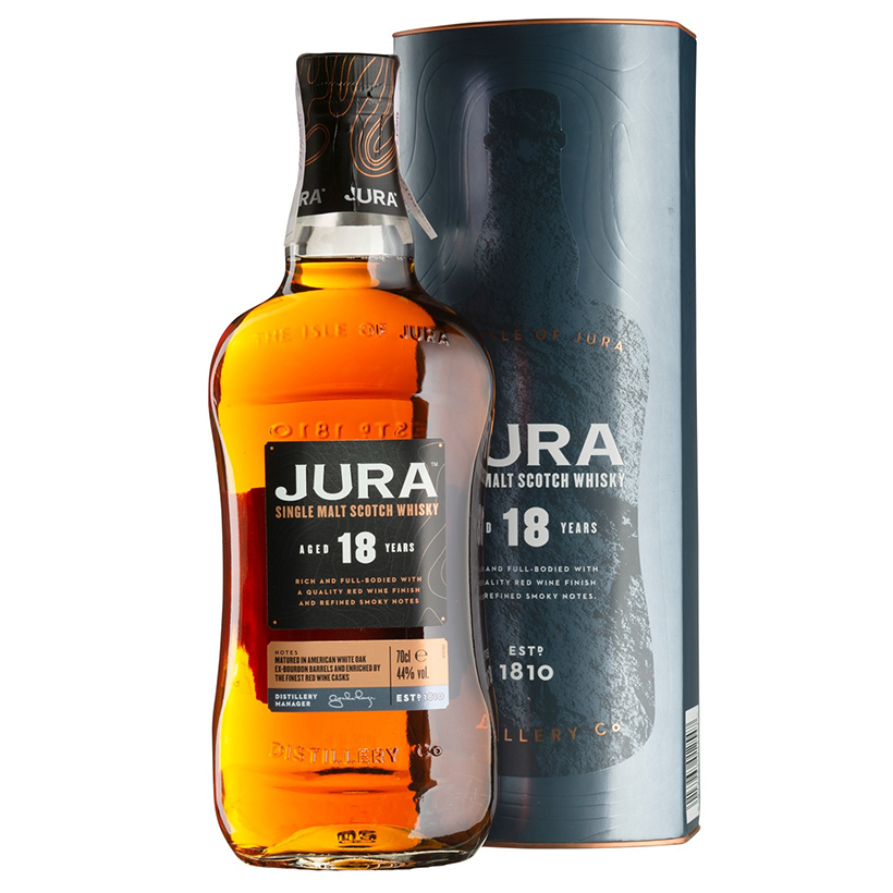 Виски Isle of Jura 18 yo Single Malt Scotch Whisky 44% 0.7 л - фото 1