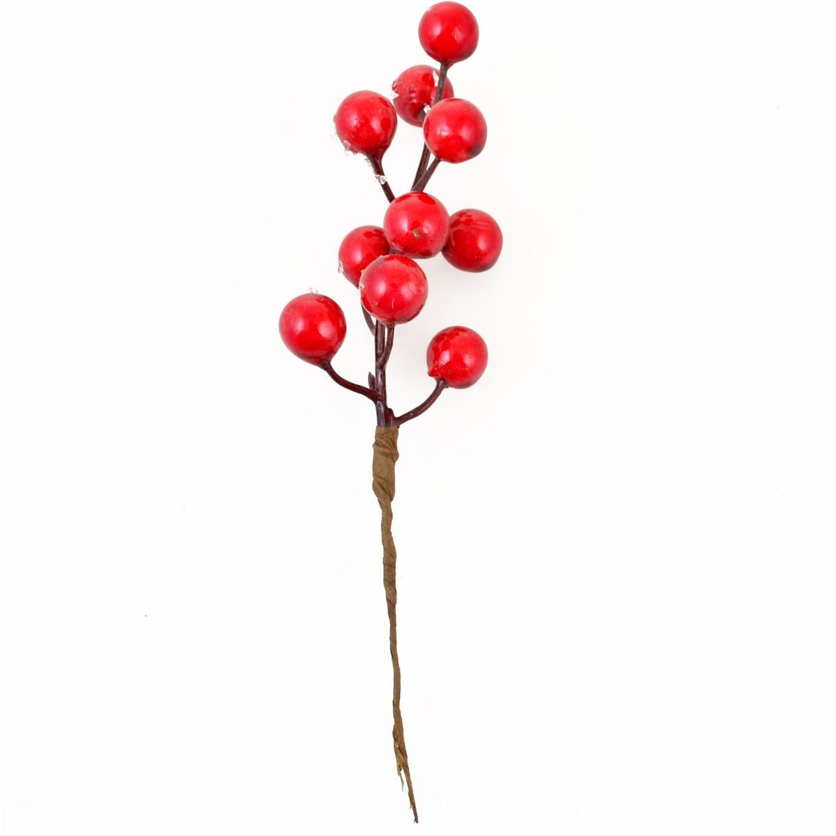 Веточка декоративная Yes! Fun с красными ягодами 17 см красная (973523) - фото 1