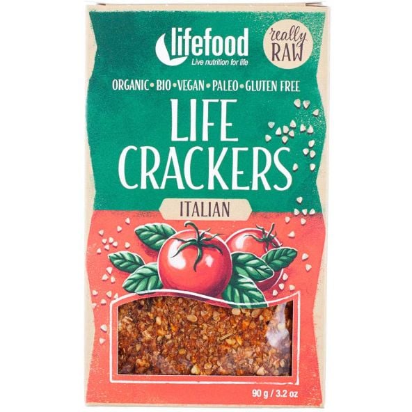 Крекери Lifefood Life Crackers Італійські органічні 90 г - фото 1