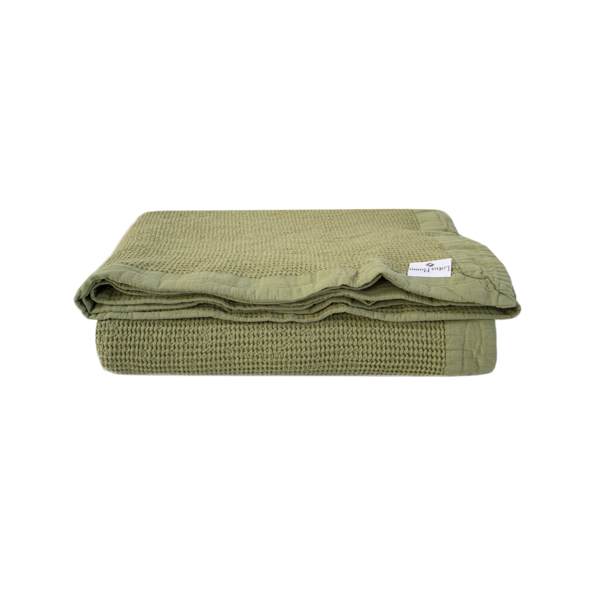 Покривало Lotus Home Rius olive 260x240 см оливкове (svt-2000022331340) - фото 3