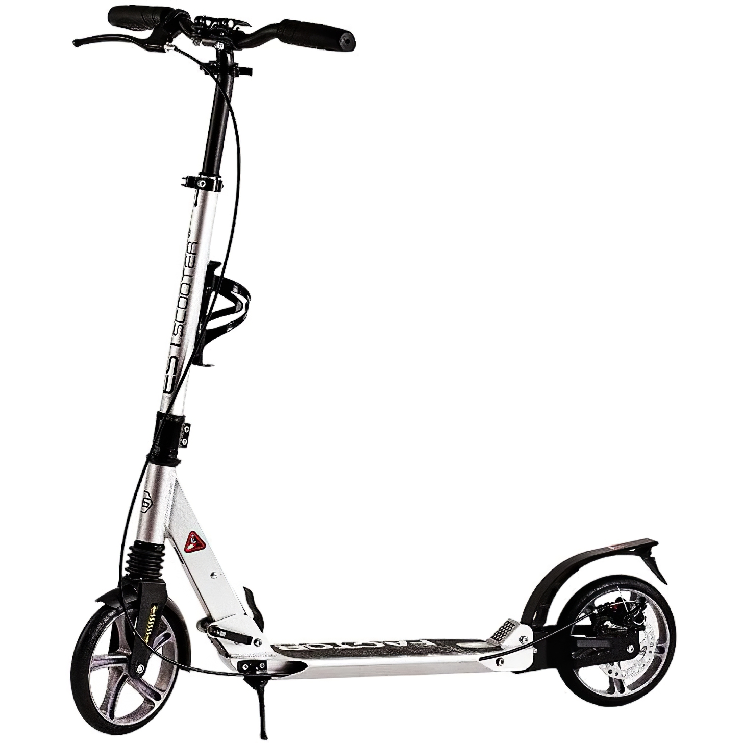 Самокат Best Scooter 80-105х46.5х13.6 см Срібний 000248242 - фото 1