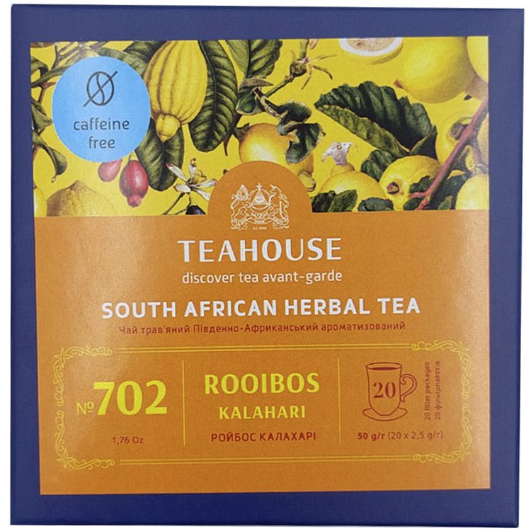 Чай трав'яний Teahouse Ройбос Калахарі 20 шт. x 2.5 г - фото 1