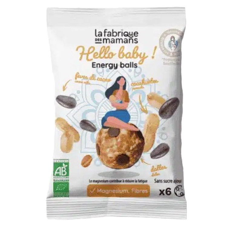 Конфеты La fabrique des mamans Hello Baby Energy Balls Cacahuetes Chocolat органические 40 г - фото 1