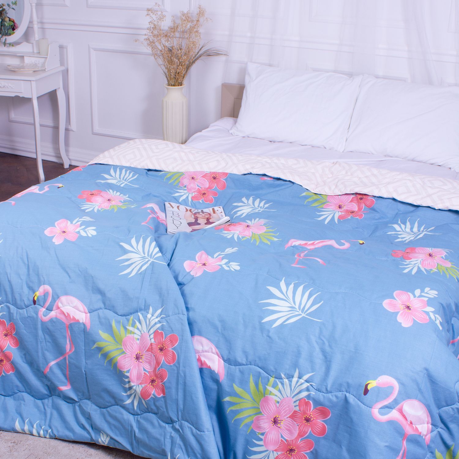 Одеяло хлопковое MirSon Летнее №2811 Сolor Fun Line Rolando, king size, 240х220 см, голубое (2200006685388) - фото 1