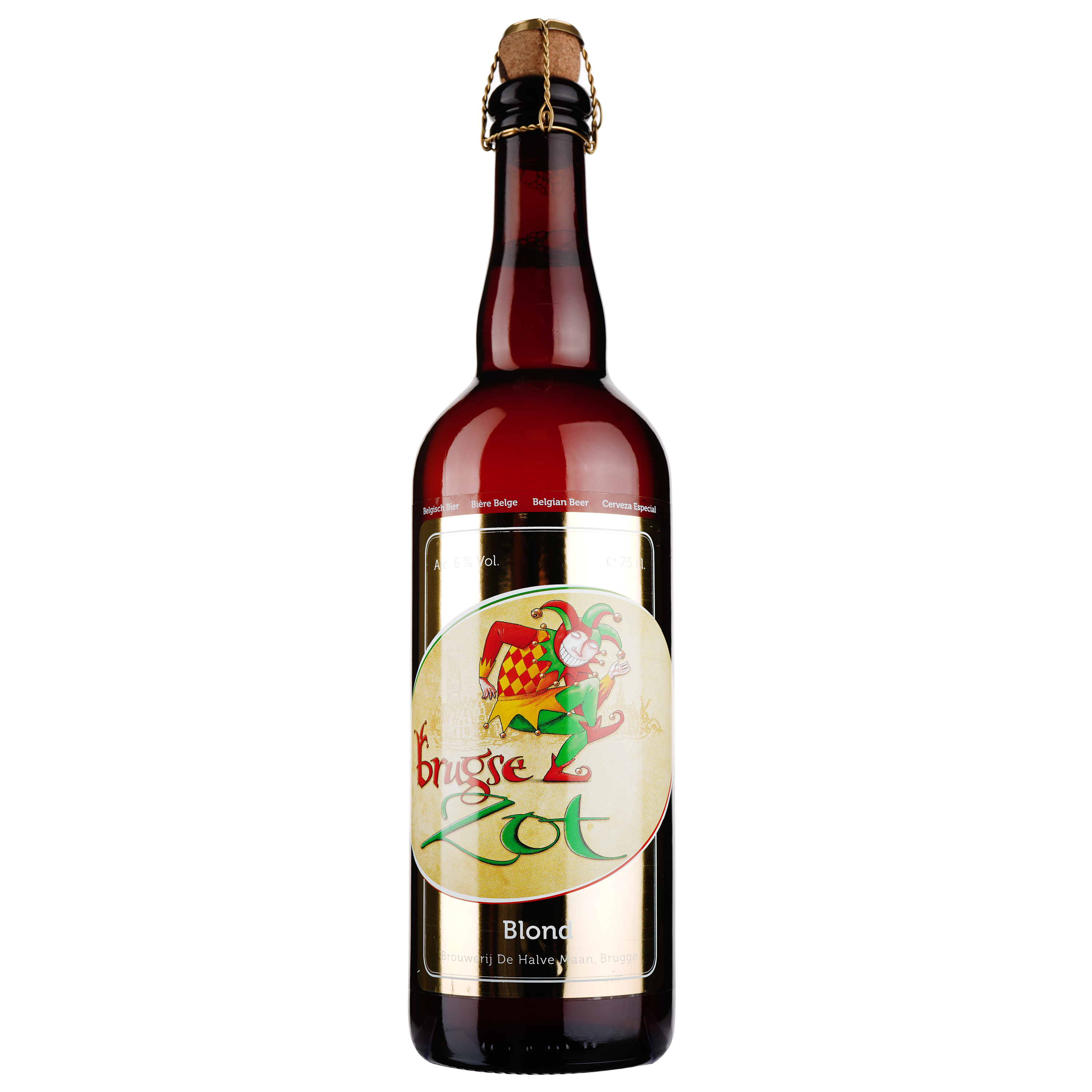 Пиво Brugse Zot Blond, світле, 6%, 0,75 л - фото 1