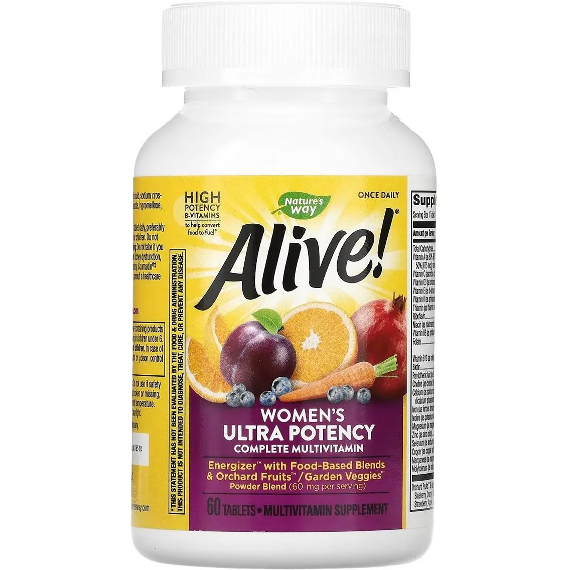 Мультивитамины для женщин Nature's Way Alive! Ultra Potency Multi-Vitamin 60 таблеток - фото 1