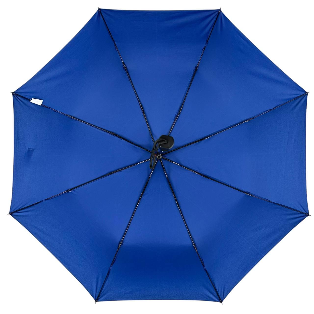 Жіноча складана парасолька механічна The Best 95 см синя - фото 5