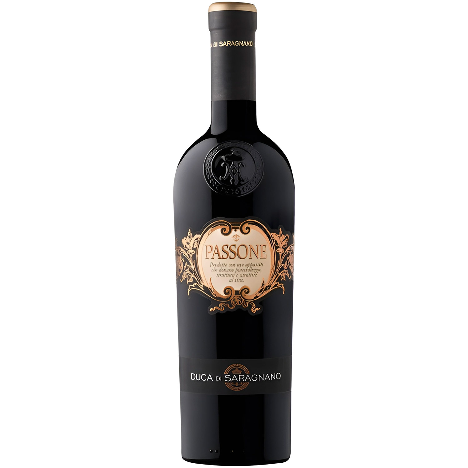 Вино Duca Di Saragnano Ottenuto Da Uve Appassite Passone Puglia IGT красное полусухое 0.75 л - фото 1