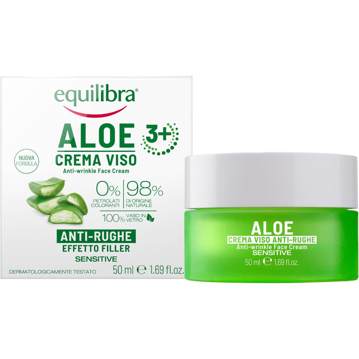 Крем для лица Equilibra Aloe Line Anti-Wrinkle Filling Cream 50 мл - фото 1