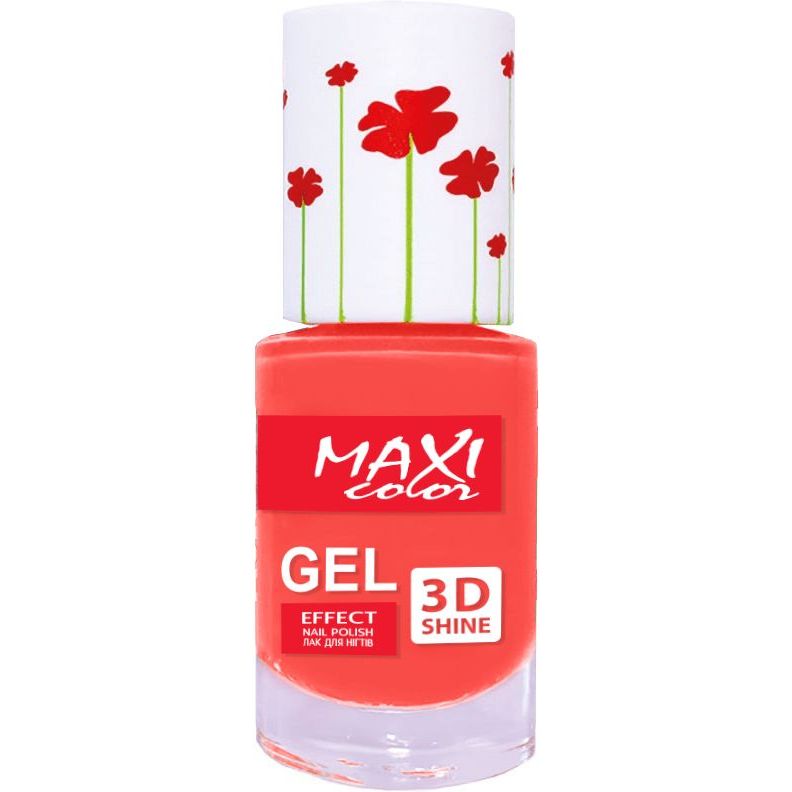 Лак для нігтів Maxi Color Gel Effect Hot Summer відтінок 22, 10 мл - фото 1