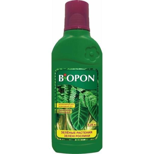 Добриво рідке Biopon для зелених рослин 250 мл - фото 1