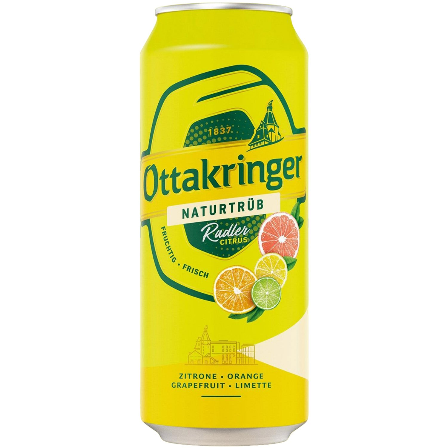 Напиток на основе пива Ottakringer Radler Citrus 0.5 л ж/б - фото 1