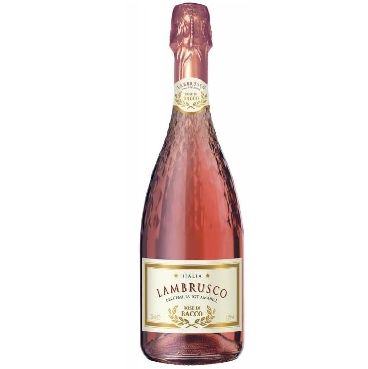 Ігристе вино Chiarli Rose di Bacco Lambrusco dell 'Emilia Rosato, рожеве, солодке, 7,5%, 0,75 л (28910) - фото 1