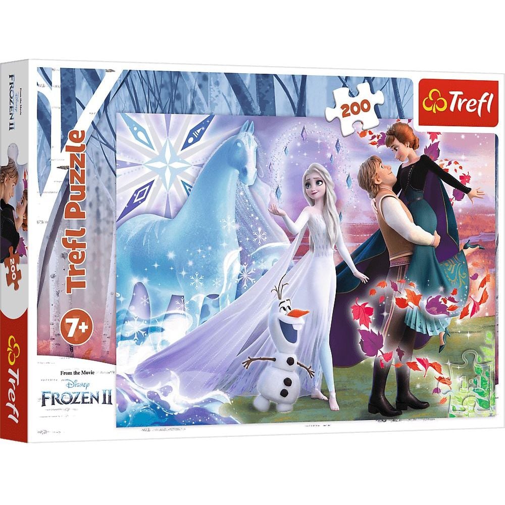 Пазлы Trefl Магический мир сестер Frozen 200 элементов - фото 1