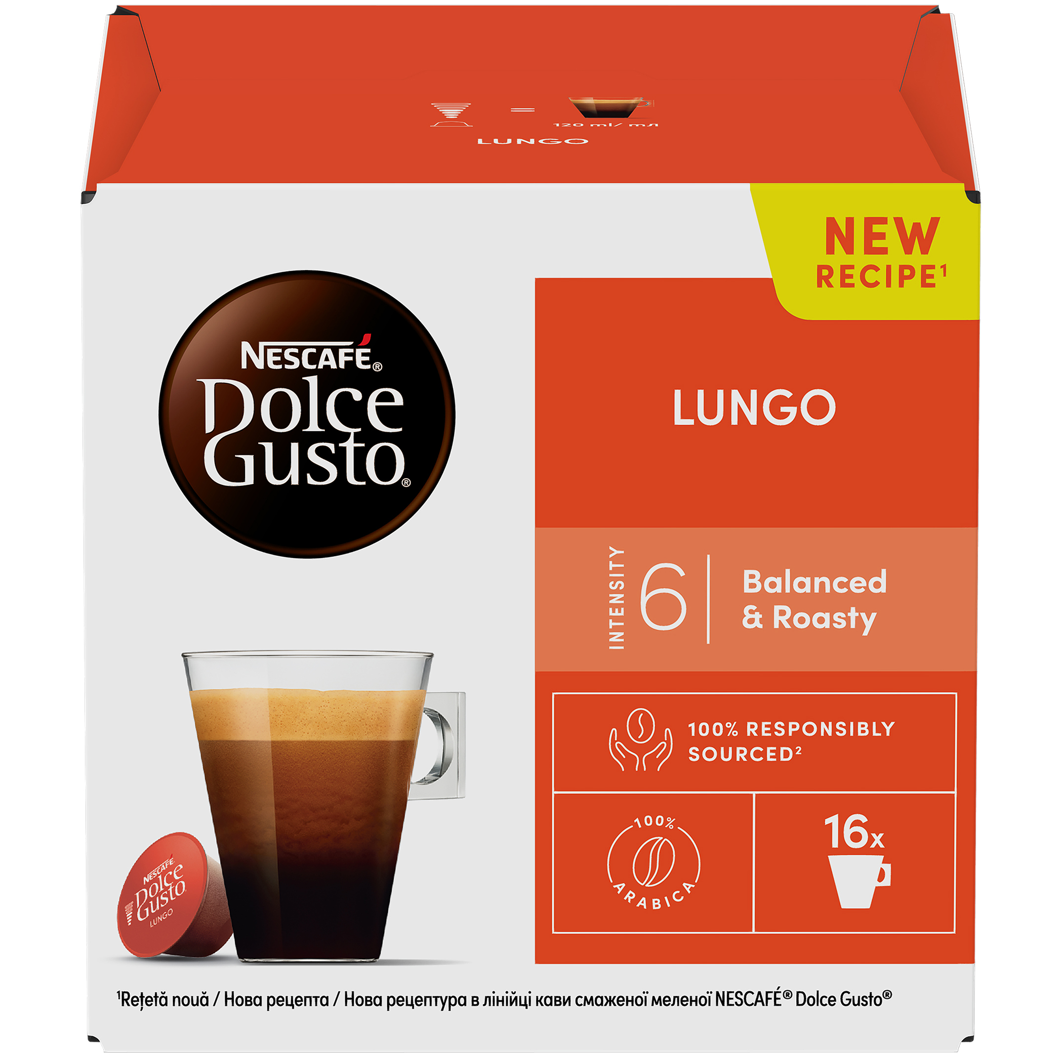Набір кави в капсулах Nescafé Dolce Gusto Lungo 268.8 г (3 пак. x 89.6 г) - фото 2