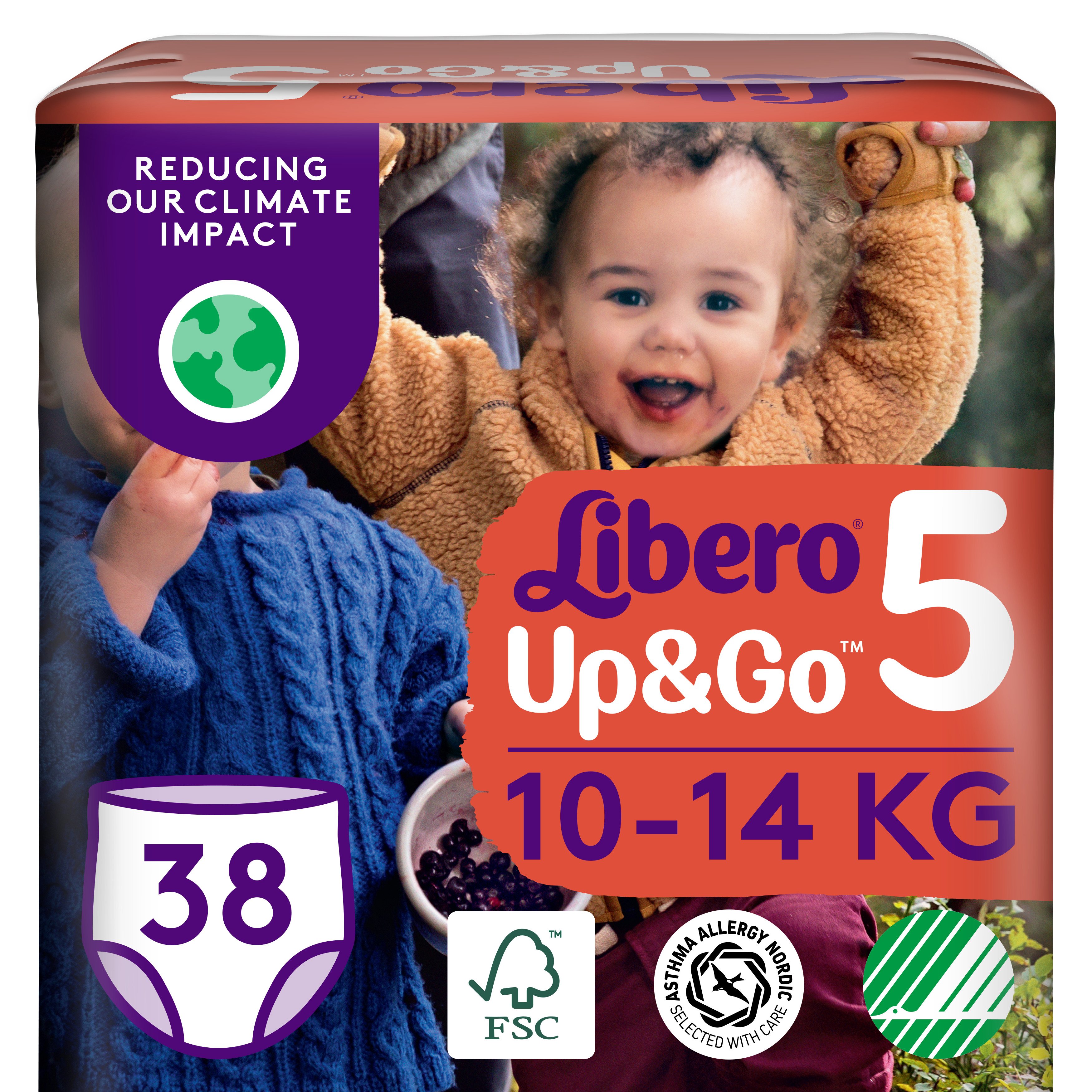 Підгузки трусики Libero Up&Go 5 (10-14 кг), 38 шт. (80055) - фото 1