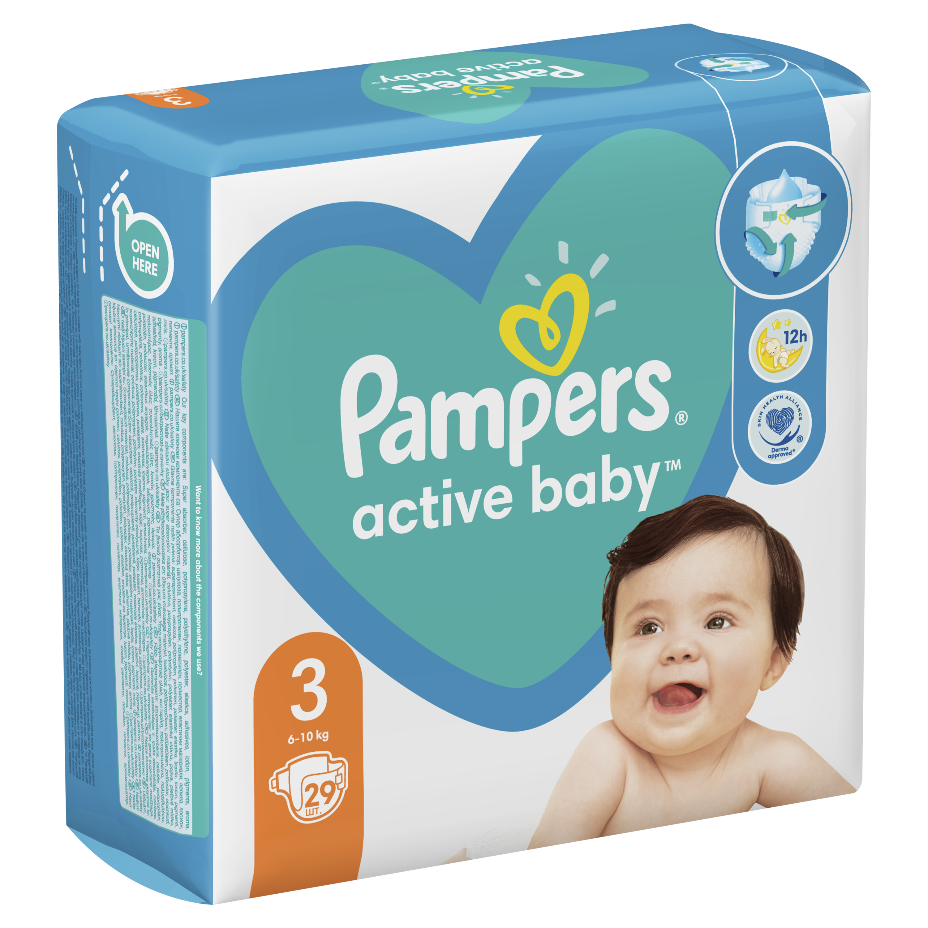 Підгузки Pampers Active Baby 3 (6-10 кг), 29 шт. - фото 3