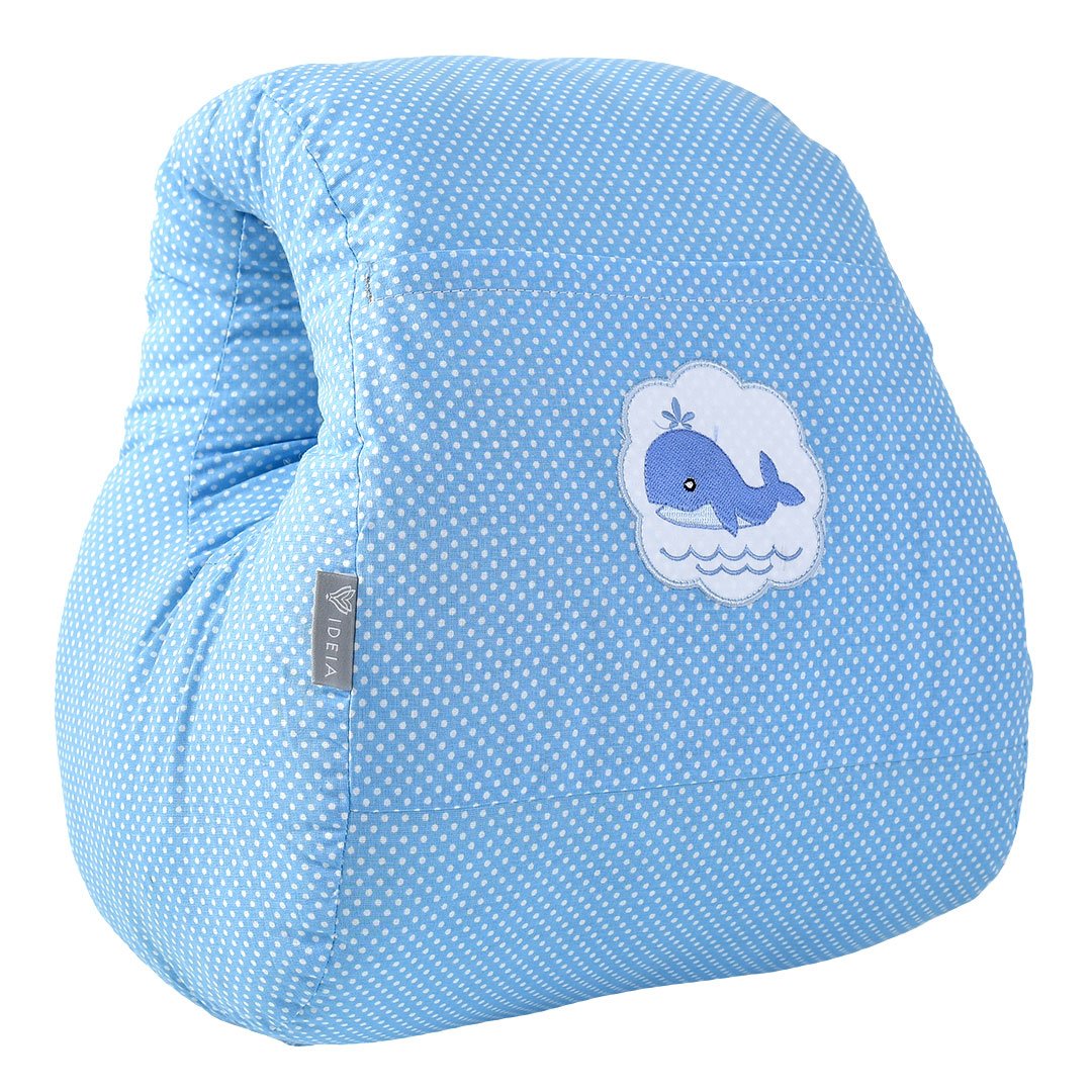 Подушка для кормления Papaella Mini Горошок, 28х30 см, голубой (8-31999) - фото 4