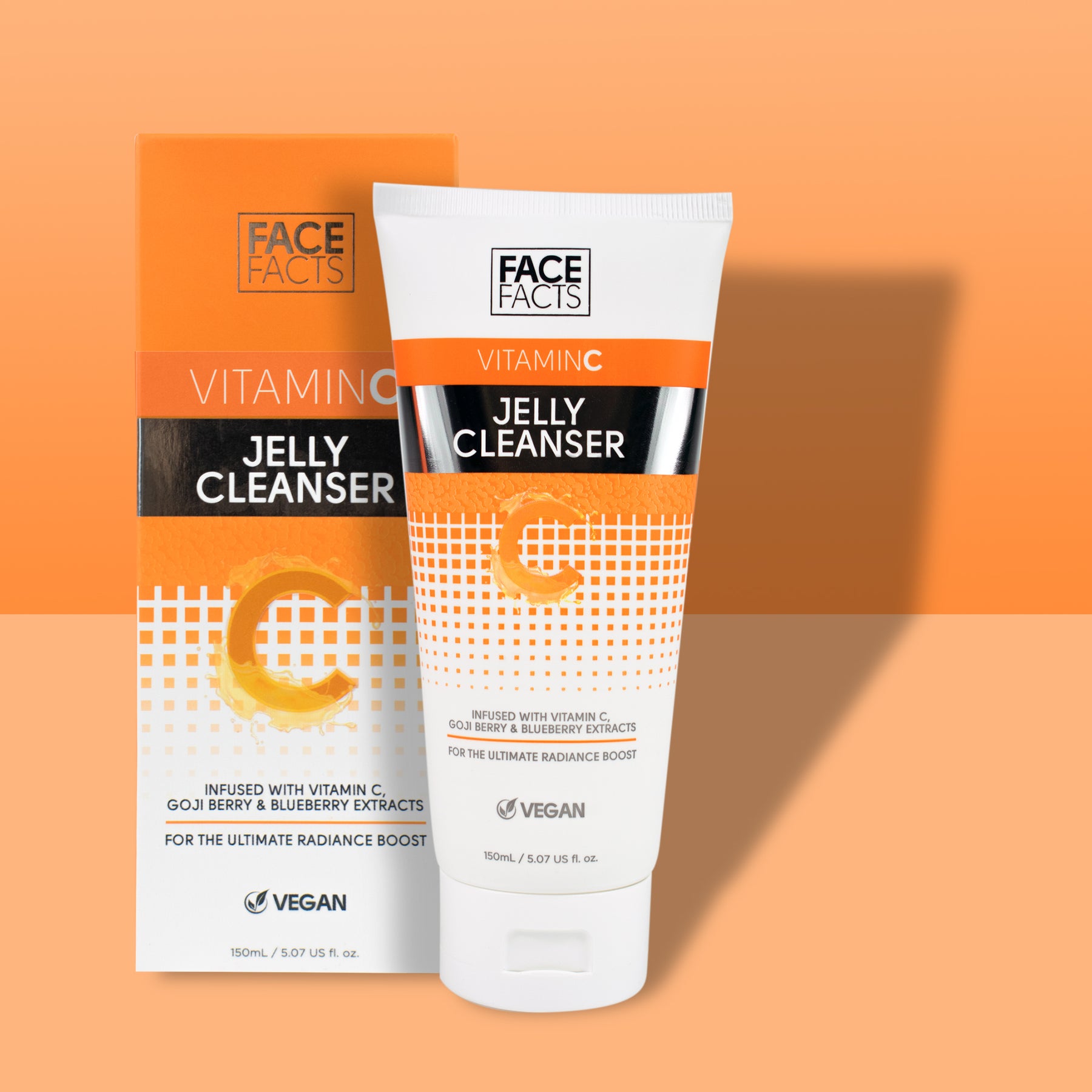Желе для очищення шкіри обличчя Face Facts Vitamin C Jelly Cleanser з вітаміном С 150 мл - фото 2