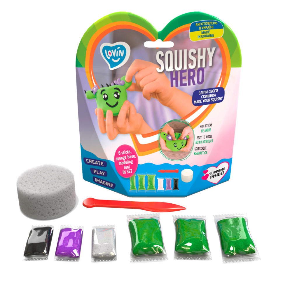 Набор для лепки Lovin Squishy Cactusita 70124 с воздушным пластилином - фото 2