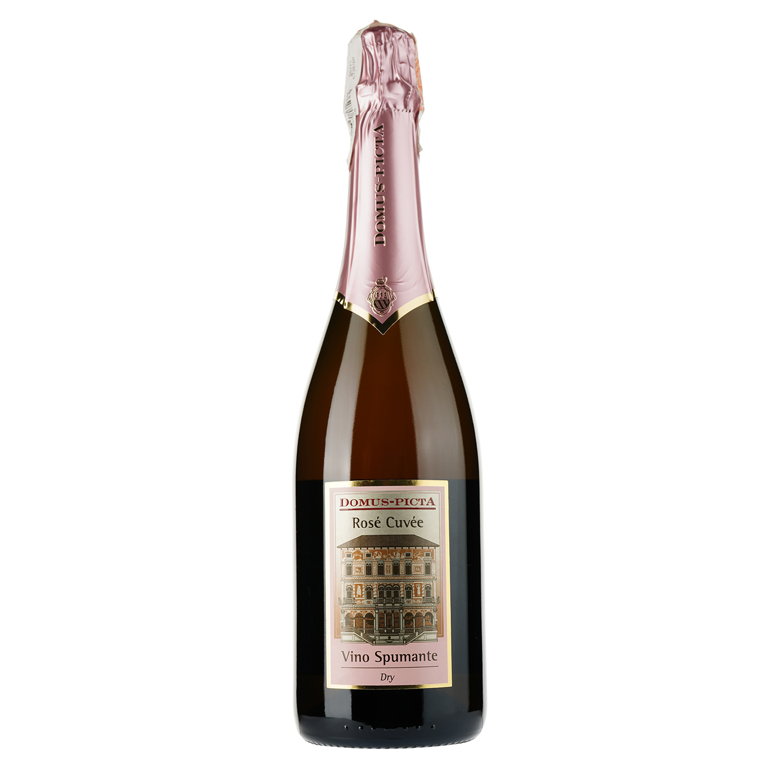Ігристе вино Domus-pictA Rose Cuvee Dry, рожеве, сухе, 0,75 л - фото 1