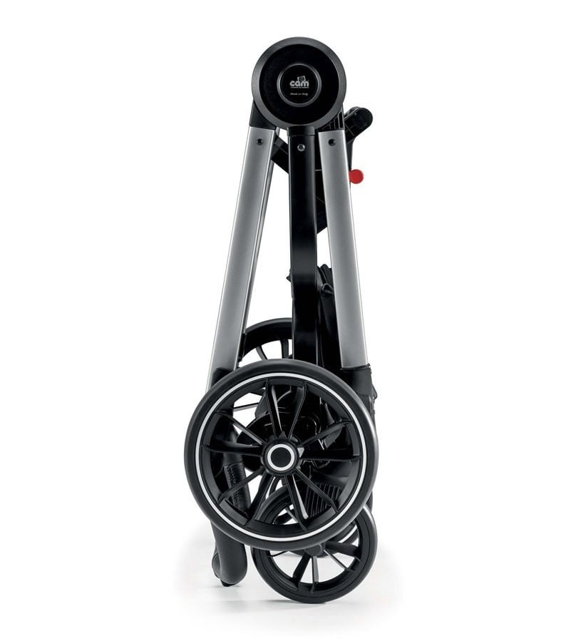 Универсальная коляска 2 в 1 CAM Techno Soul рама серебреная, черная (805T/V94/970/500K) - фото 10