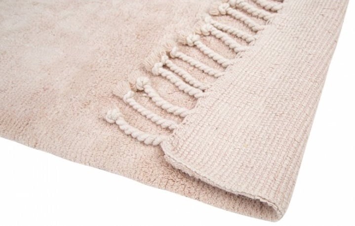 Набор ковриков Irya Paloma pudra, 90х60 см и 60х40 см, светло-розовый (svt-2000022277754) - фото 3