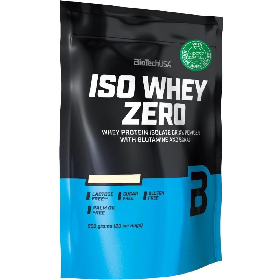 Протеин BioTech Iso Whey Zero Lactose Free Caffe Latte 500 г - фото 1