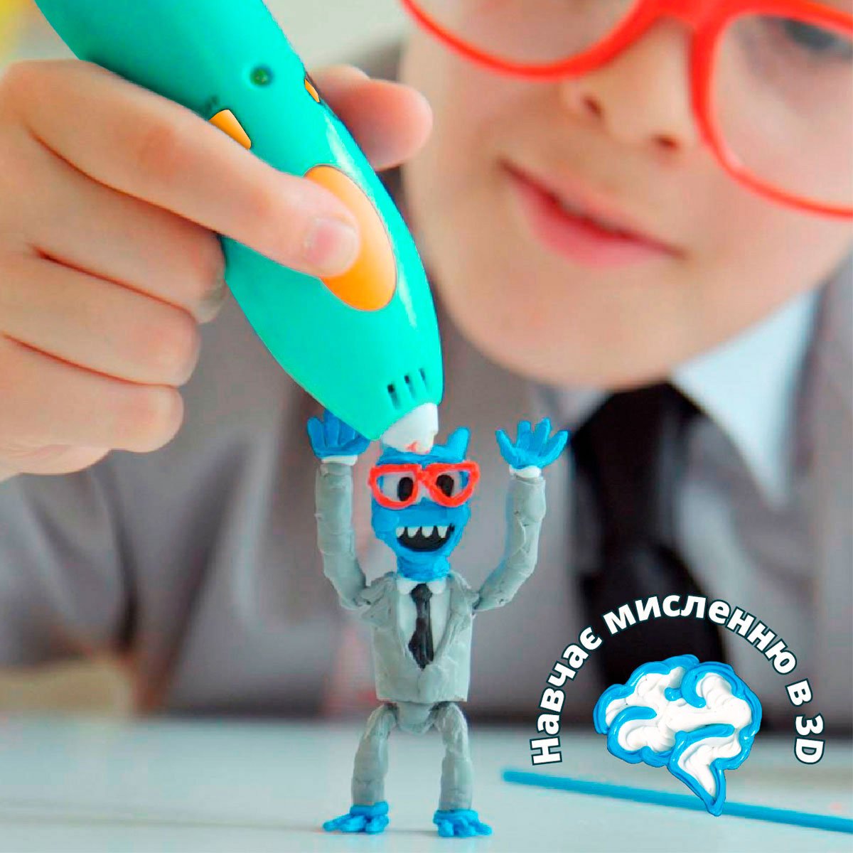 3D-ручка для дитячої творчості 3Doodler Start Plus Креатив Базовий набір, 72 стрижні (SPLUS) - фото 7