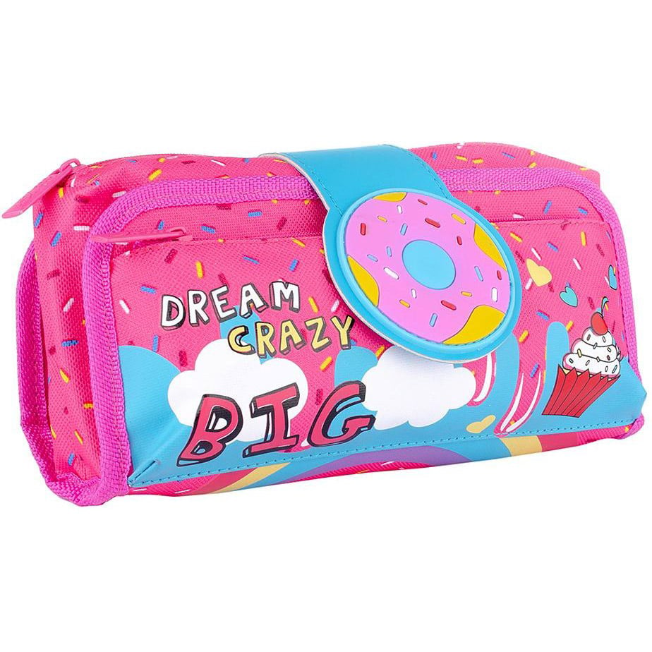 Пенал мягкий Yes TR-55 Dream crazy, 10х5х22 см, розовый (532917) - фото 1