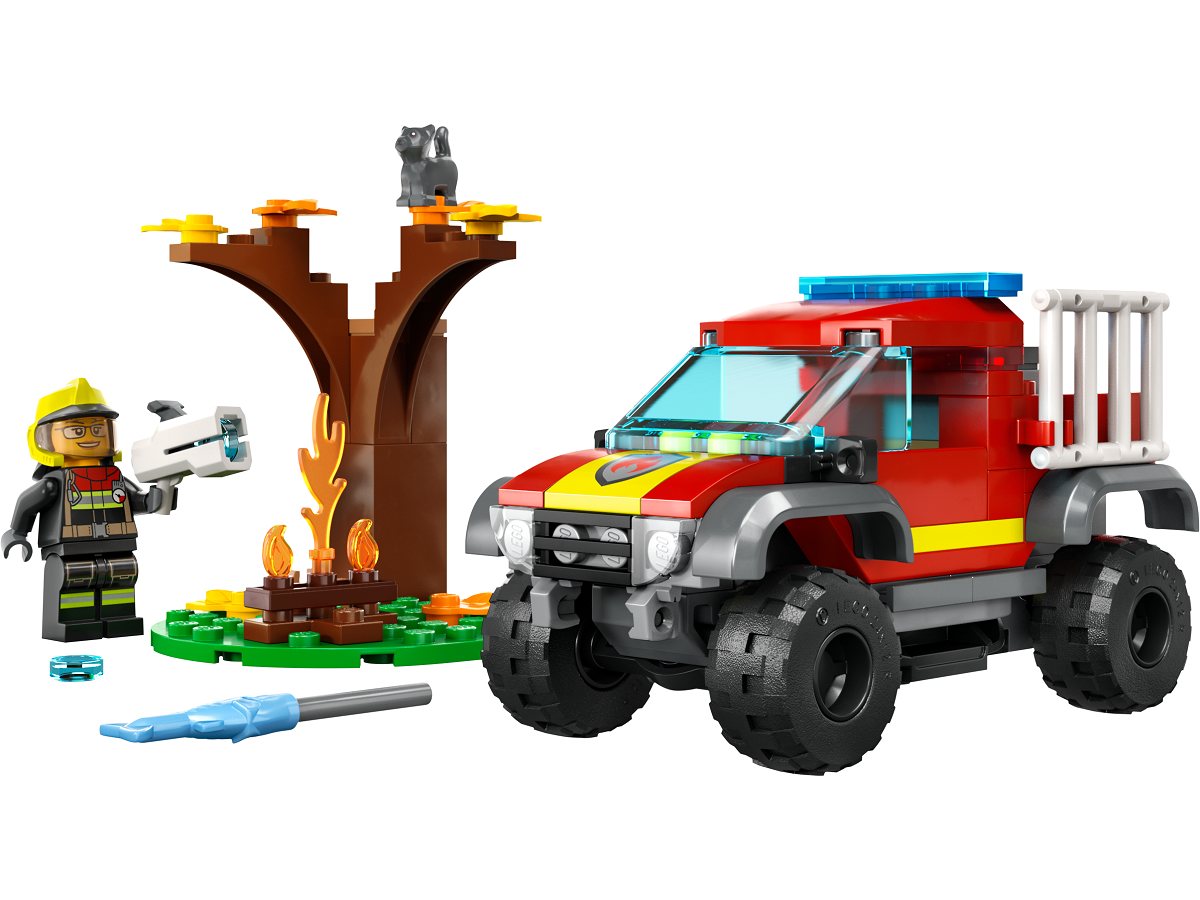 Конструктор LEGO City Пожарно-спасательный внедорожник, 97 деталей (60393) - фото 2