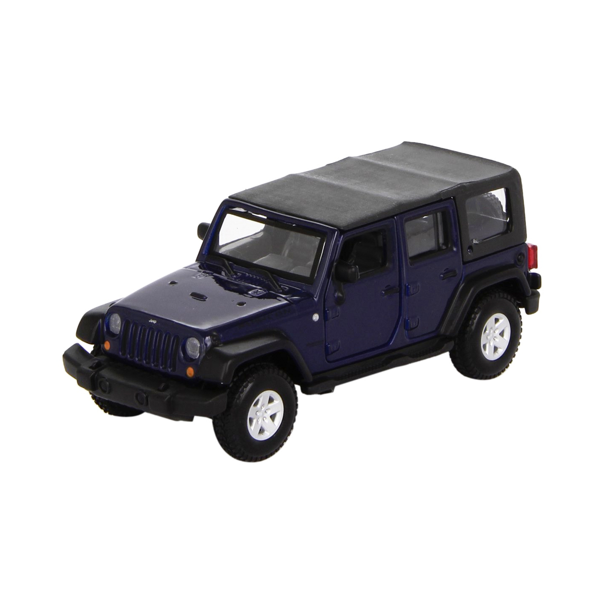 Автомодель Bburago Jeep Wrangler Unlimited Rubicon 1:32 темно-синя (18-43012) - фото 2
